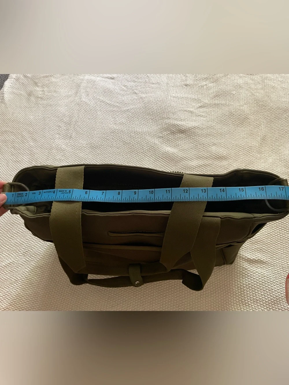 DAGNE DOVER Dark Moss tote/Diaper Bag